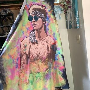 Mgk Red Bubble dress a line